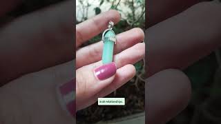 Green Aventurine Pencil Pendant 💚 [upl. by Desirae]