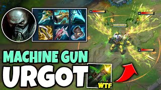 Urgot with 100 crit is the SCARIEST thing youll ever see Machine Gun Urgot [upl. by Anyahc]