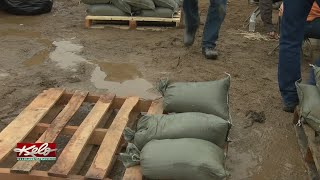 Sandbagging Efforts Continue On The Cheyenne River Reservation [upl. by Adnarrim]