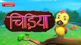 chu chu karti aayi chidiya Hindi Rhymes for Children [upl. by Nitsrik]