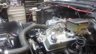 383 Stroker  installed open exhaust lunati voodoo 550 Camshaft [upl. by Trahern895]