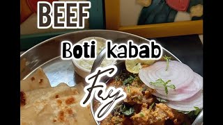 Beef Boti Kabab FRY diyasfooddiaries4539 [upl. by Nnayelsel]