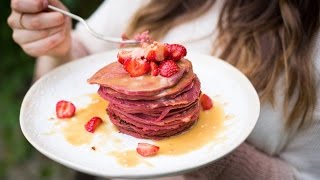 Red Velvet Pancakes  Vegan amp Gluten Free [upl. by Jessalin]