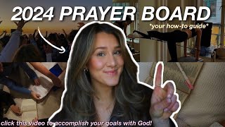 HOW TO MAKE A PRAYER BOARD FOR 2024 how to make 2024 goals with God [upl. by Achorn779]