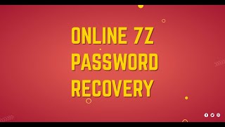 Online 7z Password Recovery [upl. by Immat]