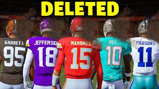 I DELETED Every Player In The NFL [upl. by Ocer102]