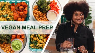 How To Meal Prep 12 Easy Vegan Recipes In 90 Minutes For A Beginner [upl. by Tiffy]