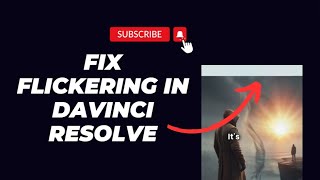 Fixing Flickering at the Top of the Video in DaVinci Resolve [upl. by Darcee]