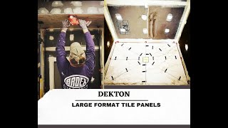 Dekton Slabs Shower amp Bathroom Installation [upl. by Nesnaj444]