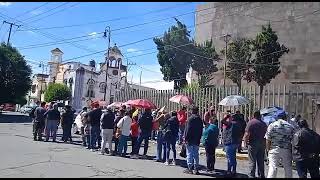 Largas filas en hospital San José del IMSS sede de aplicación de segundas dosis de la vacuna Covid [upl. by Manson751]