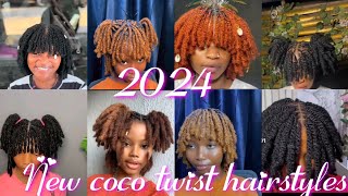 New style alert🗣trending coco twist hairstyle 2024latest trending style ideasafricancoco twist [upl. by Aid]