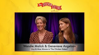 INTERVIEW Wendie Malick amp Genevieve Angelson  The Chicken Sisters [upl. by Anohsal]