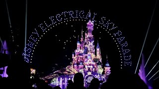 A Night of Magic Disneyland Paris Electrical Sky Parade Drone Show  christmas 2024 [upl. by Eilrahc]