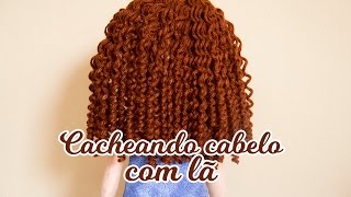 Cachear cabelo de lã para bonecas [upl. by Nnael]