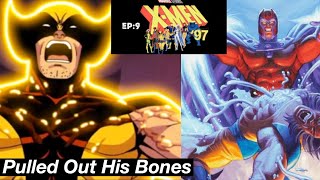 Xmen 97 Episode 9 Scene Reaction  Magneto Rips Out Wolverines Adamantium Bones [upl. by Yrolg]