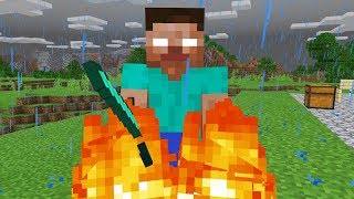 Herobrine CURSED my MINECRAFT PE WORLD [upl. by Sybyl583]