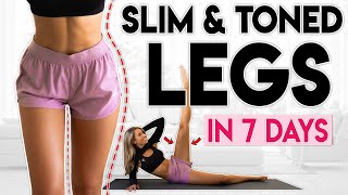 SLIM and TONED LEGS in 7 Days  8 minute Home Workout [upl. by Ced]