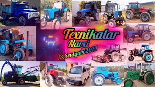 Texnikalar Narxi 13Sentyabr2024 Belarus Mtz Ttz Jatka T28 Yumz Mx240 Zil130 Maral Kombayin Damas [upl. by Nylarad292]