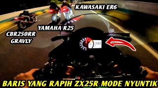 ZX25R BAYU AGUNG vs CBR250RR GRAVY vs KAWASAKI ER6 vs R25‼️LIGA PARA DEWA 250cc [upl. by Kathy]