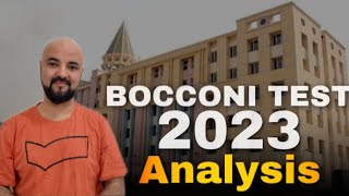 Bocconi Test 2023 Analysis  New Pattern [upl. by Tadeas765]