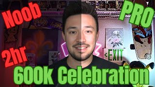 Noob vs Pro  2hr ASMR Stream  600k Sub part 1 Celebration 🎉 [upl. by Saltsman]