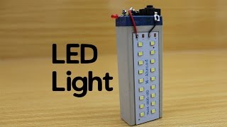 How to make a Rechargeable LED Light  Powerful  Easy  Little EffortsDIY [upl. by Kippy]