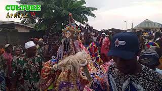 Egungun Festival Unveiling of the 2024 Head of Masquerade Egun in Igbesa Land Ogun State [upl. by Ahsemac]