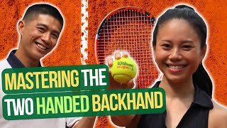 How to HIT a Two Handed BACKHAND [upl. by Jaquelin]