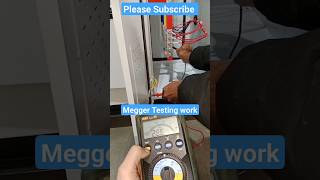 💯⚡💡Electrical Panel Megger test work under process megger testing work [upl. by Ahsrats]