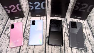 Samsung Galaxy S20  S20 Plus  S20 Ultra  Unboxing All The Colors [upl. by Amann]