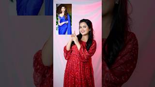 Celebrity saree recreation💙😍🫠 explore shortsvideo saree styling shortsvideo fashion yt [upl. by Anyek]