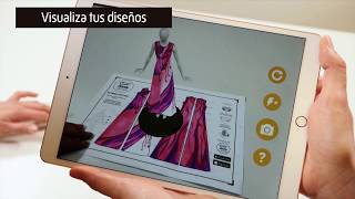 Realidad Aumentada para Diseño de Moda 👗📱 APP CreaDiseño [upl. by Emili]