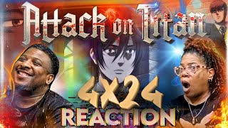 Attack On Titan 4x24 quotPridequot REACTION [upl. by Eliathan]