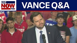 WATCH JD Vance holds QampA during rally in Wisconsin  LiveNOW from FOX [upl. by Airrat260]