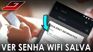 Como ver senha WiFi salva no celular SEM APPSEM ROOT  Guajenet [upl. by Yecad]