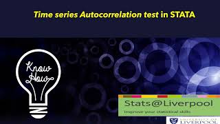 Autocorrelation Test in STATA [upl. by Ailbert]