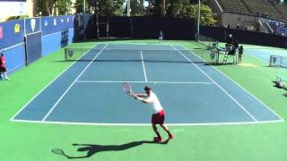 04 01 2016 Brymer UCLA Vs Genender Stanford 3 singles [upl. by Erolyat]