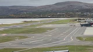 Landung Landing Alta Flughafen Norwegen Norway Airport De Havilland Dash 8100 Lufthavn [upl. by Paapanen843]