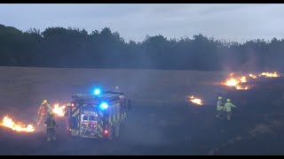 Suffolk Fire amp Rescue Service Make Pumps 4 Field Fire Camps Road Haverhill [upl. by Ezechiel]