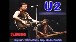 U2 Live 1987 Rome Stadio Flaminio full concert mp3 [upl. by Leribag]