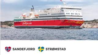 Fjord Line  Day cruise Sandefjord Norway to Strømstad Sweden [upl. by Rosalyn]