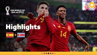 Spain Set a New Record  Spain v Costa Rica highlights  FIFA World Cup Qatar 2022 [upl. by Arreyt61]