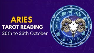 Aries ♈🐏Weekly 📆Tarot 🔮 for 20th to 26th October ✨in English [upl. by Godrich]