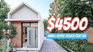 3x7 Meters small house design  Small 1 Bedroom House smallhouse home [upl. by Gintz]