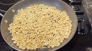 Fried Cheerios  Hot Buttered Cheerios Recipe  So Crispy Buttery And Addictive 🍿🍯🔥 [upl. by Arehc]