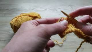 TUTORIAL  ICord edge on Stockinette stitch fabric [upl. by Bronwyn]