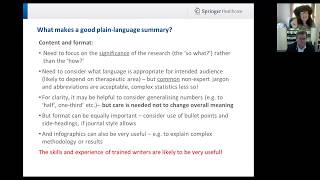 Plainlanguage summaries what are they and why consider including them in our publications [upl. by Esenaj218]