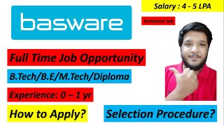 Basware Off Campus Recruitment 2021  Salary  4  5 LPA 🔥🔥 [upl. by Natlus]