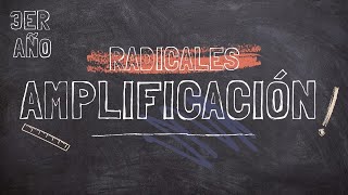 3º Amplificación de radicales [upl. by Nniw]