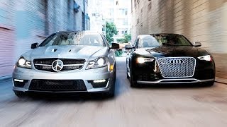 2014 Audi RS5 vs 2014 MercedesBenz C63 507 Coupe  Head 2 Head Ep 51 [upl. by Lorianna]